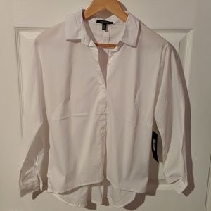 White button down blouse by Eva Longoria